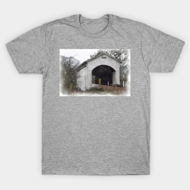 Mosby Creek Bridge T-Shirt by KirtTisdale